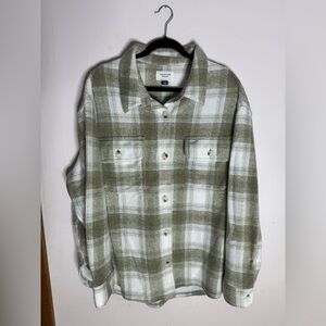 NWOT American Eagle Plaid Shacket Size XL